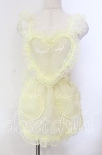 Angelic Pretty / Heart Fairyフリルエプロン  イエロー O-25-11-22-023-AP-TO-OW-OS