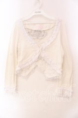FRILL / ケーキ刺繍ボレロ  オフホワイト O-25-11-22-026-HN-TO-IG-OS