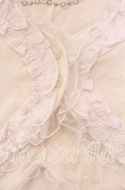 画像2: FRILL / ケーキ刺繍ボレロ  オフホワイト O-25-11-22-026-HN-TO-IG-OS