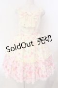 Angelic Pretty / Powder Rose胸リボンジャンパースカート  アイボリー O-25-11-22-004-AP-OP-IG-OS