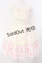Angelic Pretty / Powder Rose胸リボンジャンパースカート  アイボリー O-25-11-22-004-AP-OP-IG-OS