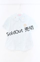 Angelic Pretty / Wonder Cookieワッペンブラウス  サックス O-25-11-22-028-AP-BL-IG-OS