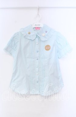 画像1: Angelic Pretty / Wonder Cookieワッペンブラウス  サックス O-25-11-22-028-AP-BL-IG-OS