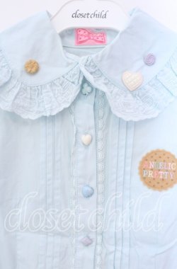 画像2: Angelic Pretty / Wonder Cookieワッペンブラウス  サックス O-25-11-22-028-AP-BL-IG-OS