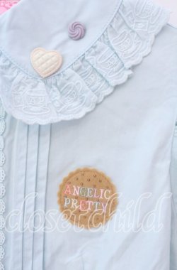 画像3: Angelic Pretty / Wonder Cookieワッペンブラウス  サックス O-25-11-22-028-AP-BL-IG-OS
