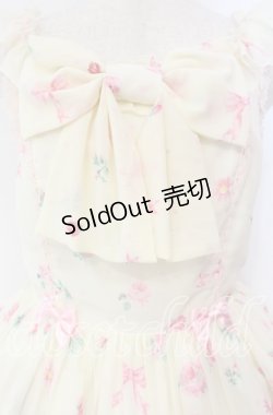 画像2: Angelic Pretty / Powder Rose胸リボンジャンパースカート  アイボリー O-25-11-22-004-AP-OP-IG-OS