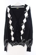 ALICE and the PIRATES / A/Pダイヤ柄カーディガン  ブラック O-25-11-22-031-PA-TO-IG-OS