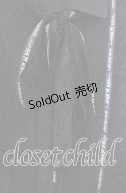 画像2: h.naoto Blood / オリジナルリボン異素材ブラウス  ブラック O-25-11-22-032-HN-BL-IG-OS