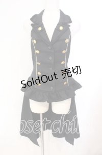 ALICE and the PIRATES / フィヨルドベストII  ブラック×ゴールド O-25-11-22-033-PA-JA-IG-OS