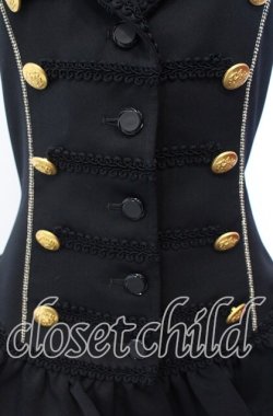 画像2: ALICE and the PIRATES / フィヨルドベストII  ブラック×ゴールド O-25-11-22-033-PA-JA-IG-OS