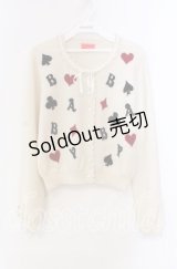 BABY,THE STARS SHINE BRIGHT / トランプアリスカーディガン  アイボリー O-25-11-22-034-BA-TO-IG-OS