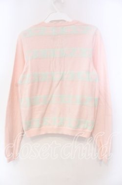 画像3: BABY,THE STARS SHINE BRIGHT / トランプボーダーカーディガン  ピンク×サックス O-25-11-22-035-BA-TO-IG-OS