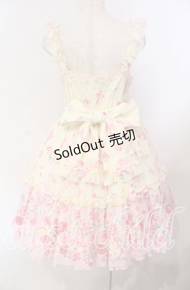 画像5: Angelic Pretty / Powder Rose胸リボンジャンパースカート  アイボリー O-25-11-22-004-AP-OP-IG-OS (5)