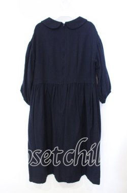 画像3: Jane Marple Dans Le Salon / ウール丸襟ワンピース Ｍ ネイビー O-25-11-22-040-JM-OP-IG-OS