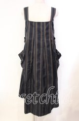 Jane Marple Dans Le Salon / Old England stripe painter's dress Ｍ ネイビー O-25-11-22-042-JM-OP-IG-OS