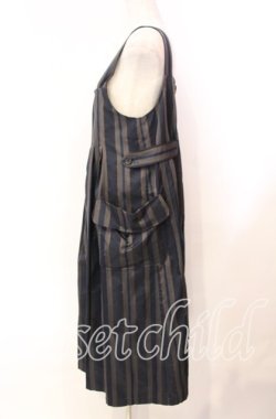 画像3: Jane Marple Dans Le Salon / Old England stripe painter's dress Ｍ ネイビー O-25-11-22-042-JM-OP-IG-OS