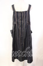 画像4: Jane Marple Dans Le Salon / Old England stripe painter's dress Ｍ ネイビー O-25-11-22-042-JM-OP-IG-ZT095 (4)