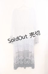 axes femme / グラデーションレースガウン  サックス系 O-25-11-22-044-AX-TO-IG-OS