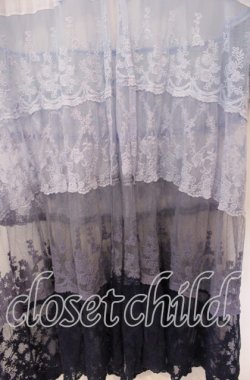 画像2: axes femme / グラデーションレースガウン  サックス系 O-25-11-22-044-AX-TO-IG-OS