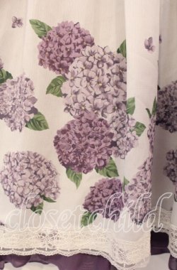 画像2: axes femme / 紫陽花パネル柄スカート  シロ O-25-11-22-045-AX-SK-IG-OS