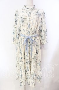 axes femme / シャビーシックフラワー柄ワンピース Ｍ アイボリー O-25-11-22-047-AX-OP-IG-OS