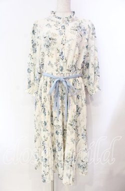 画像1: axes femme / シャビーシックフラワー柄ワンピース Ｍ アイボリー O-25-11-22-047-AX-OP-IG-OS