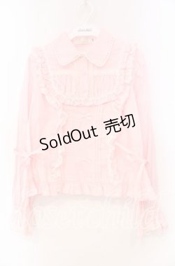 画像1: Vcastle / プチリボンタックブラウス M ピンク O-25-11-22-054-EL-BL-OW-OS
