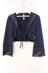 Rozen Kavalier / プリントボレロ  ネイビー O-25-11-22-055-OO-TO-IG-OS
