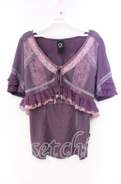 画像1: Ozz oneste / ボレロ付きレースアップキャミソール  パープル O-25-11-22-057-OO-TO-IG-OS