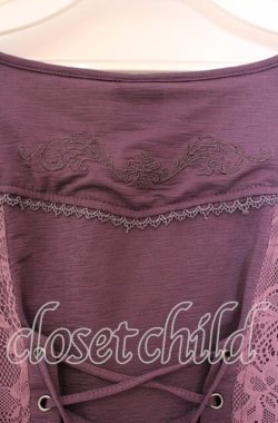 画像5: Ozz oneste / ボレロ付きレースアップキャミソール  パープル O-25-11-22-057-OO-TO-IG-OS