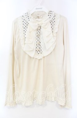 画像1: axes femme / BIGリボンブロッキングプルオーバー M キナリ O-25-11-22-059-AX-TO-OW-OS