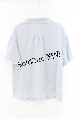 画像3: 【SALE】axes femme / 夏の星空刺繍ボウタイブラウス M サックス O-25-11-22-062-AX-BL-OW-ZT272