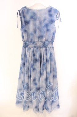 画像3: axes femme POETIQUE / 夏の星座シフォンワンピース M サックス O-25-11-22-064-AX-OP-OW-OS