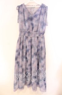 axes femme POETIQUE / 夏の星座シフォンワンピース M ラベンダー O-25-11-22-065-AX-OP-OW-ZT1212G