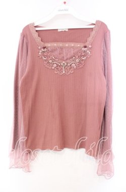 画像1: axes femme / プリンセスローズガーデンプルオーバー F ピンク O-25-11-22-068-AX-TO-OW-OS