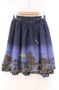 axes femme / ロマンティック星空スカート M ネイビー O-25-11-22-069-AX-SK-OW-OS