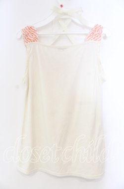 画像3: axes femme / ストライプ配色ホルタータンク  アイボリー O-25-11-22-072-AX-TO-IG-OS