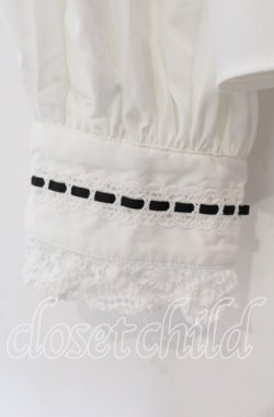 画像3: Eri Aino's Collection / シャーロットの水曜日ブラウス 4Ｌ シロ×クロ O-25-11-22-073-LO-BL-IG-OS