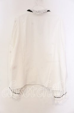画像4: Eri Aino's Collection / シャーロットの水曜日ブラウス 4Ｌ シロ×クロ O-25-11-22-073-LO-BL-IG-OS