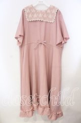 m petit by misako / レースセーラーワンピース 4Ｌ ピンク O-25-11-22-074-LO-OP-IG-OS