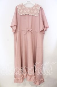 m petit by misako / レースセーラーワンピース 4Ｌ ピンク O-25-11-22-074-LO-OP-IG-OS