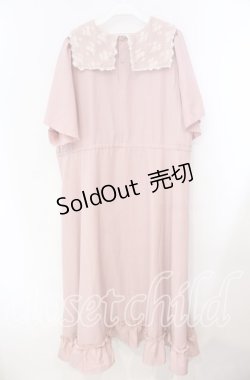 画像3: m petit by misako / レースセーラーワンピース 4Ｌ ピンク O-25-11-22-074-LO-OP-IG-ZT161