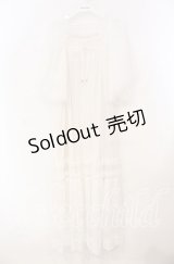 axes femme / フレアスリーブチュールワンピース  オフシロ O-25-11-22-075-AX-OP-IG-OS