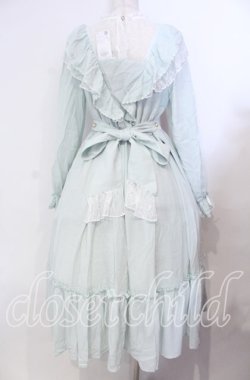 画像4: axes femme kawaii / ヴィンテージシフォンワンピース M グリーン O-25-11-22-007-AX-OP-OW-OS