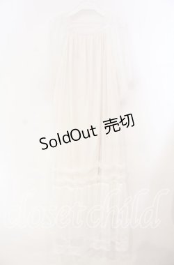 画像3: axes femme / フレアスリーブチュールワンピース  オフシロ O-25-11-22-075-AX-OP-IG-OS