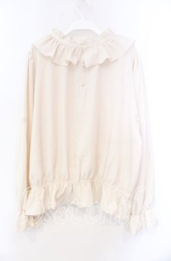 画像2: m petit by misako / フリルペプラムブラウス 5Ｌ アイボリー O-25-11-22-077-LO-BL-IG-OS