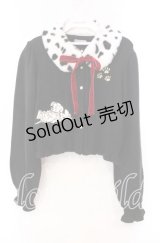 axes femme kawaii / 101匹わんちゃんカーデ  クロ O-25-11-22-078-AX-TO-IG-OS