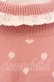 画像2: axes femme kawaii / ハートドットニットプル  ピンク O-25-11-22-079-AX-TO-IG-OS (2)