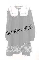 Amavel / スクエアカラーワンピース  クロ O-25-11-22-082-CA-OP-IG-OS