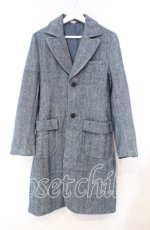 画像1: AXES-X / ヘリンボーンツィードコート  ブルー O-25-11-22-083-AX-CO-IG-ZTC025 (1)